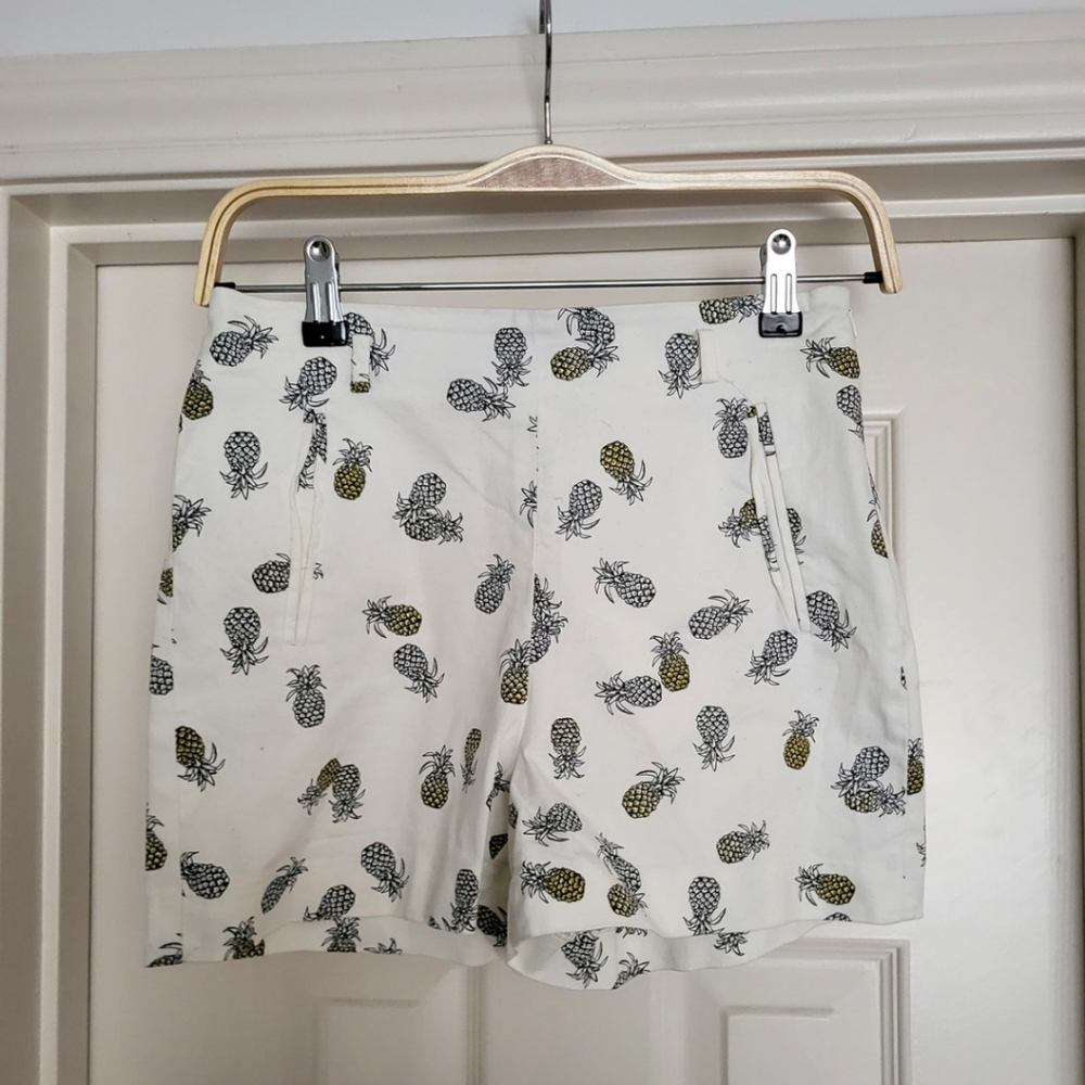 ZARA high waisted pineapple print shorts XS